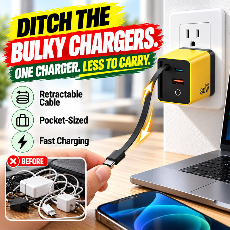 3-in-1 Fast Charging Adapter with Built-In Cable (offer)