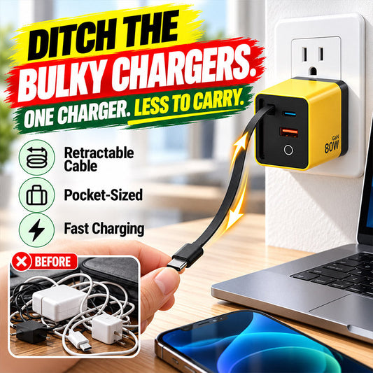 3-in-1 Fast Charging Adapter with Built-In Cable (offer)