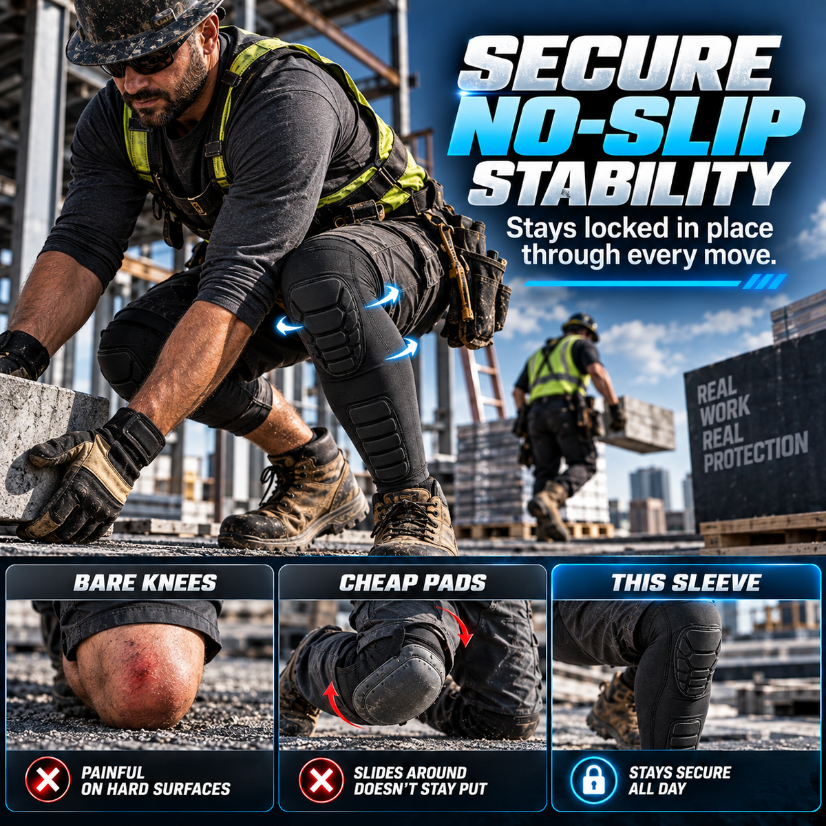 🧱 Concrete Feels Like Pillows: Kneel All Day With Zero Joint Pain 🛡️