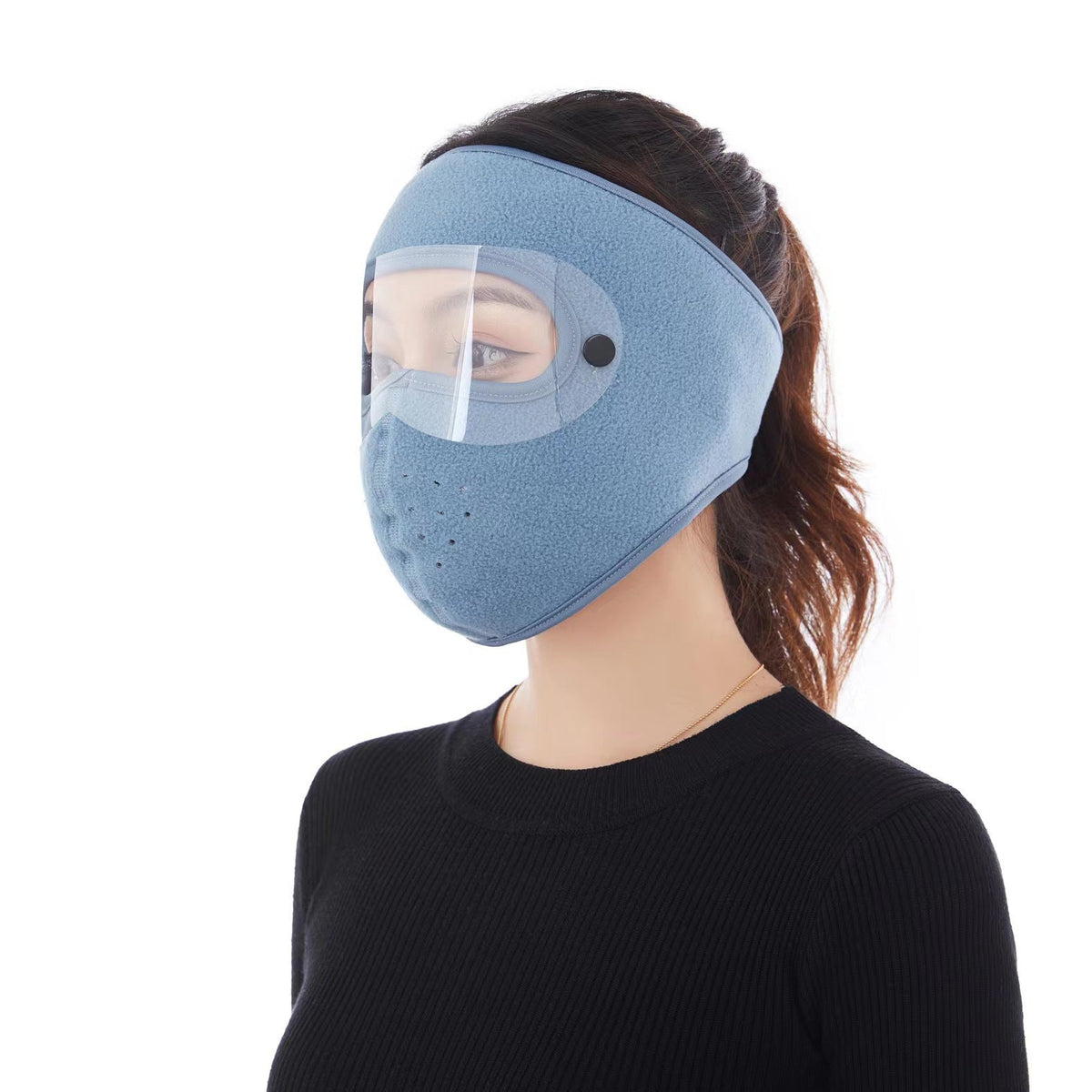 🧣 Winter Face Mask with Detachable Goggles 🥸  Windproof Thermal Fleece Lined Full Face Cover for Men and Women
