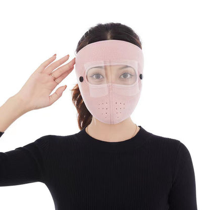 🧣 Winter Face Mask with Detachable Goggles 🥸  Windproof Thermal Fleece Lined Full Face Cover for Men and Women