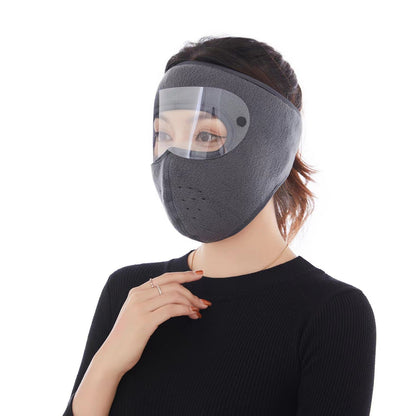 🧣 Winter Face Mask with Detachable Goggles 🥸  Windproof Thermal Fleece Lined Full Face Cover for Men and Women