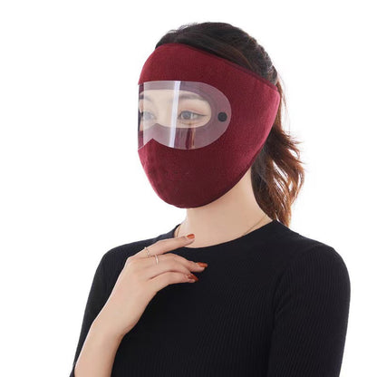 🧣 Winter Face Mask with Detachable Goggles 🥸  Windproof Thermal Fleece Lined Full Face Cover for Men and Women