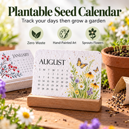 🇺🇸 🌱 2027 Plantable Desk Calendar — A Little Art. A New Beginning. 📅