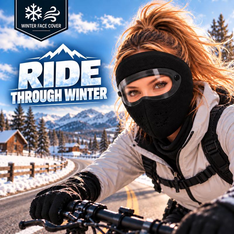 🧣 Winter Face Mask with Detachable Goggles 🥸  Windproof Thermal Fleece Lined Full Face Cover for Men and Women