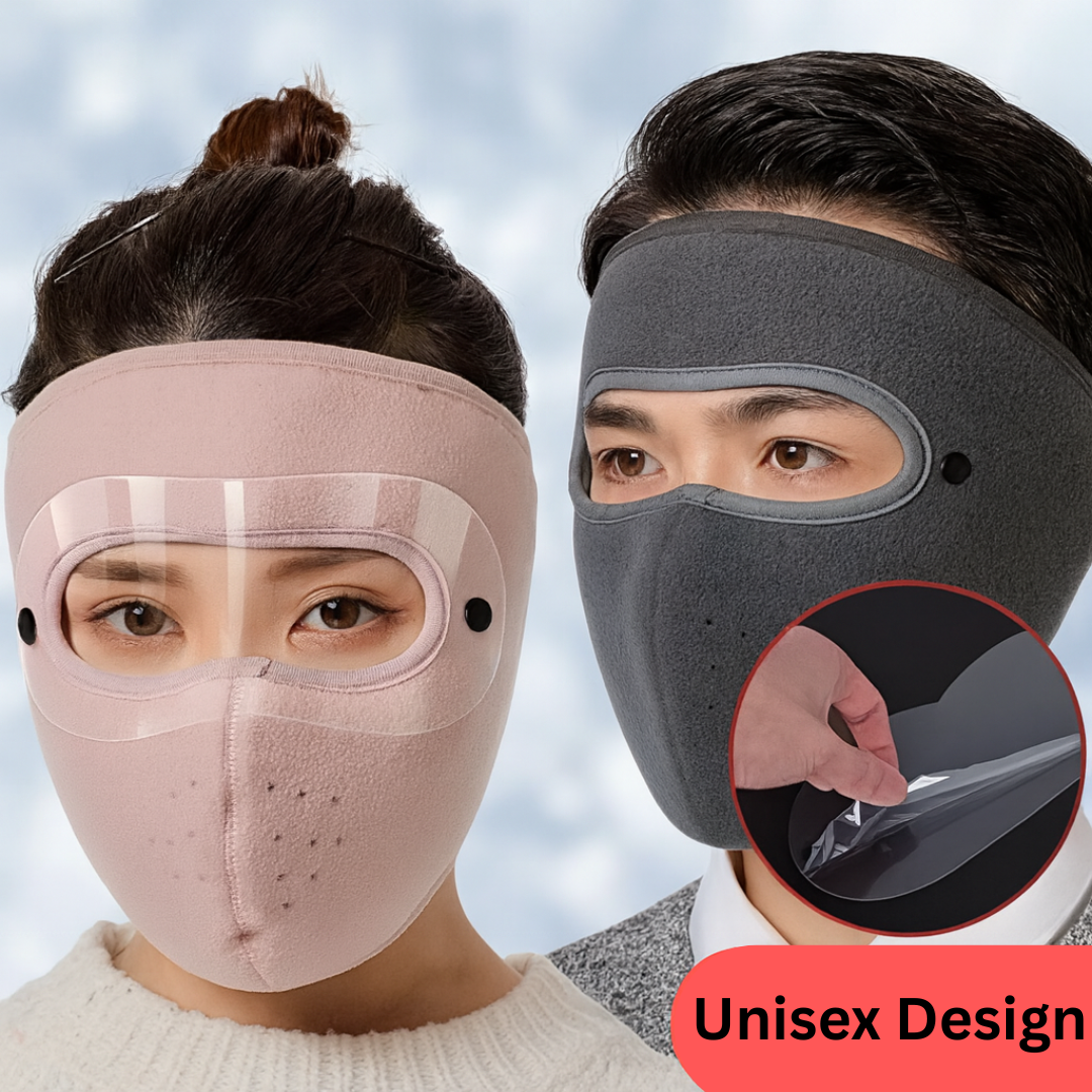 🥶 Winter Balaclava with Detachable Goggles – Fleece-Lined Full Face Mask for Cold Weather