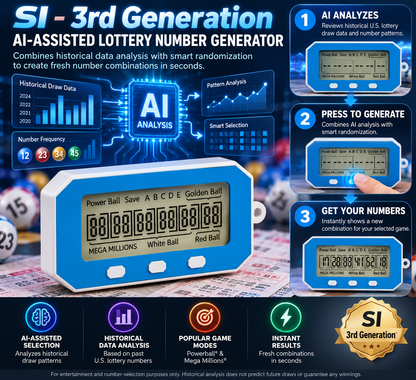 🎯 SI 3rd Gen Smart Number Picker – Portable Quick-Pick Generator