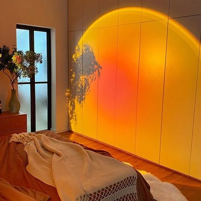 🌅 Sunset Projection Lamp – 16 Colors, 4 Lighting Modes & Remote Control