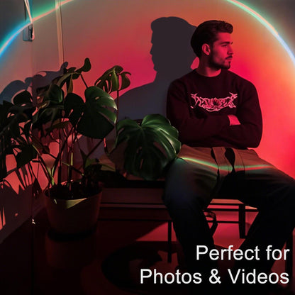 🌅 Sunset Projection Lamp – 16 Colors, 4 Lighting Modes & Remote Control