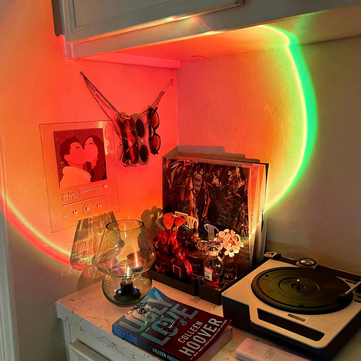 🌅 Sunset Projection Lamp – 16 Colors, 4 Lighting Modes & Remote Control
