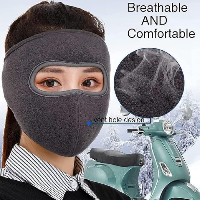 🥶 Winter Balaclava with Detachable Goggles – Fleece-Lined Full Face Mask for Cold Weather