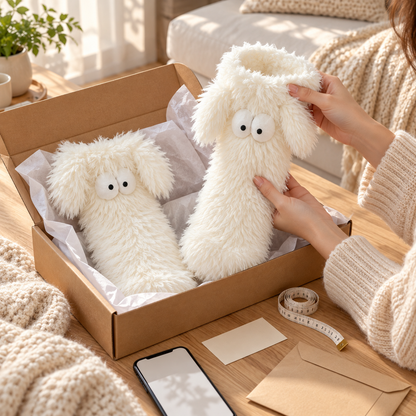 ☁️Plush Slipper Socks – Ultra-Soft Fuzzy Socks with Grip-Dot Soles 🧦