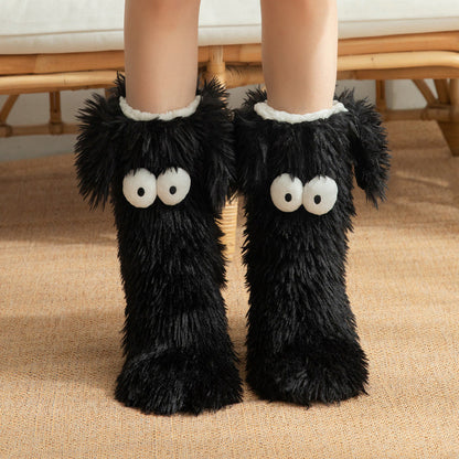 ☁️Plush Slipper Socks – Ultra-Soft Fuzzy Socks with Grip-Dot Soles 🧦