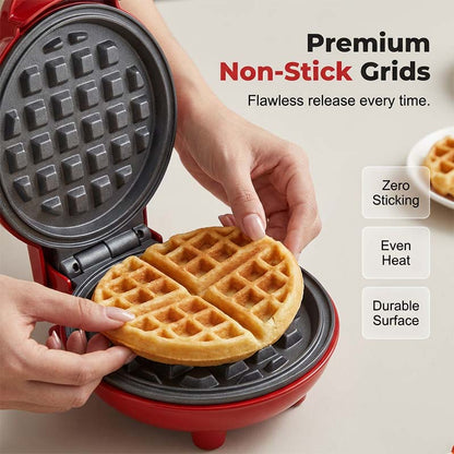 🍯 Mini Electric Waffle Maker – Compact Nonstick Breakfast Maker, 3 Styles to Choose From🧇 (offer)