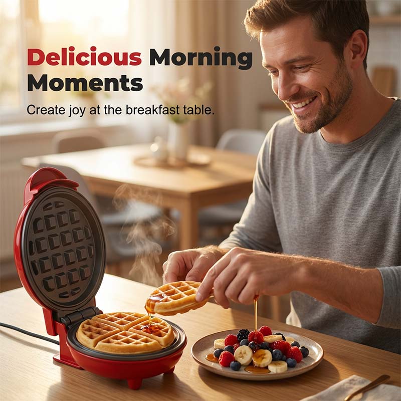 🍯 Mini Electric Waffle Maker – Compact Nonstick Breakfast Maker, 3 Styles to Choose From🧇