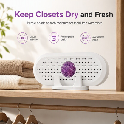⏳🔥LIMITED-TIME 50% OFF! ⏰Mini Reusable Closet Dehumidifier
