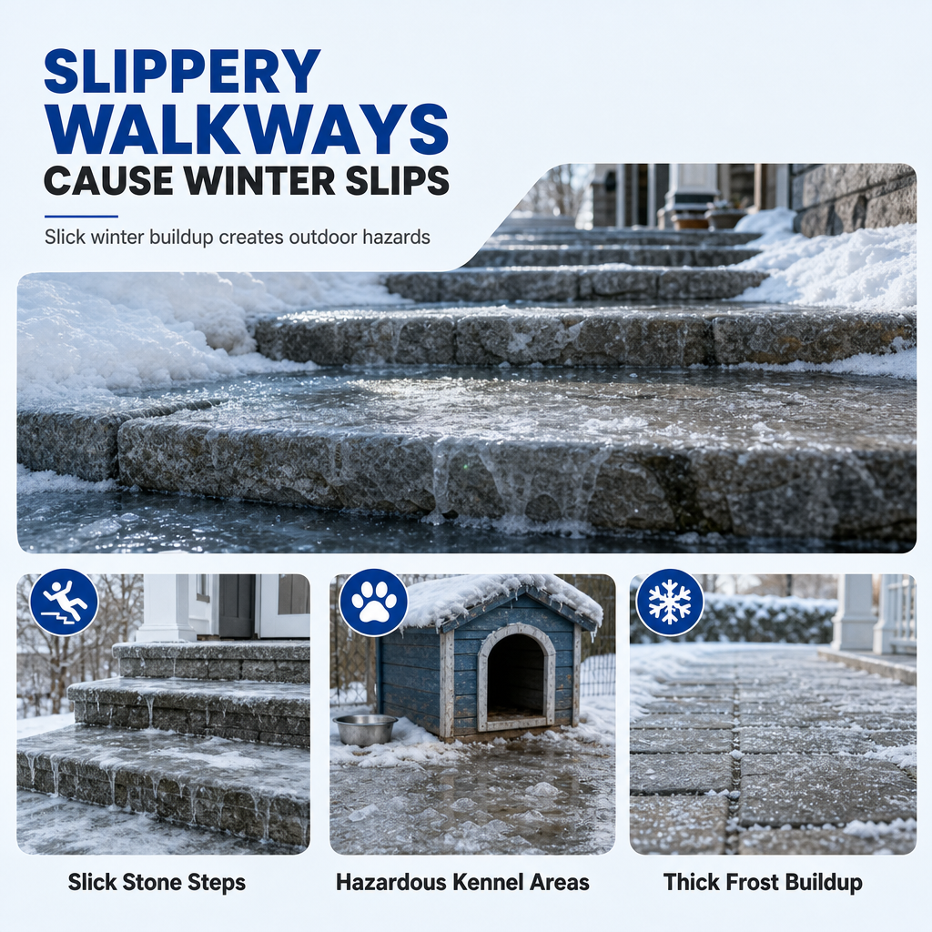 ❄️ FrostClear™ Outdoor De-Icing Spray – Fast Frost Remover for Steps & Walkways